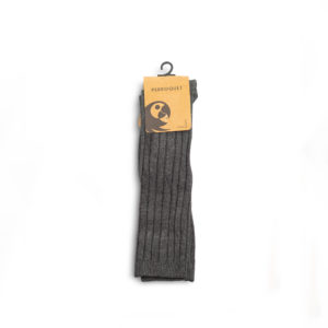 Knee Socks Ribbed – Grey