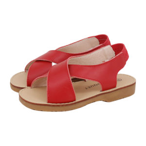 Crisscross sandal red