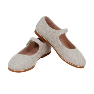 Mary Jane gold sole linen