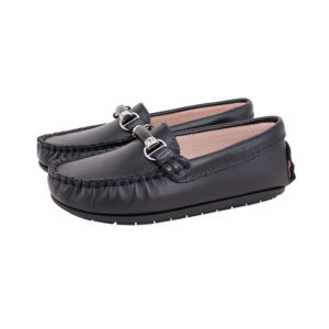 Chain Loafer Black Leather