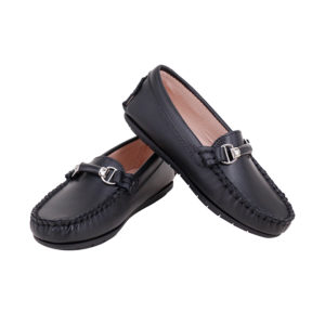 Chain Loafer Black Leather
